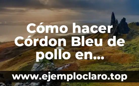 Cómo hacer costillas en el Airfryer 5 Cómo hacer Córdon Bleu de pollo en Airfryer
