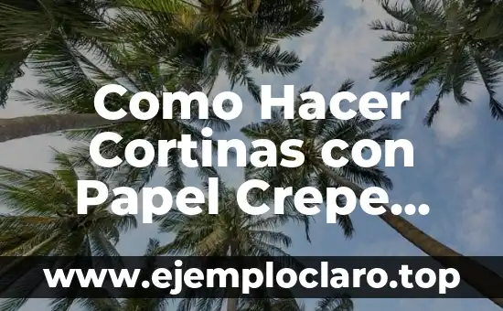 Como Hacer Cortinas con Papel Crepe para Cumpleaños