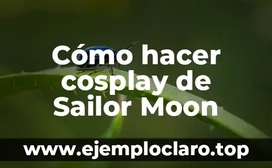 Cómo hacer cosplay de Sailor Moon