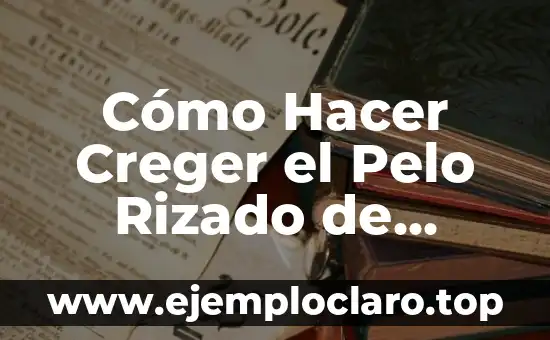 Tosca forma de ser significado 3 Cómo Hacer Creger el Pelo Rizado de Forma Casera