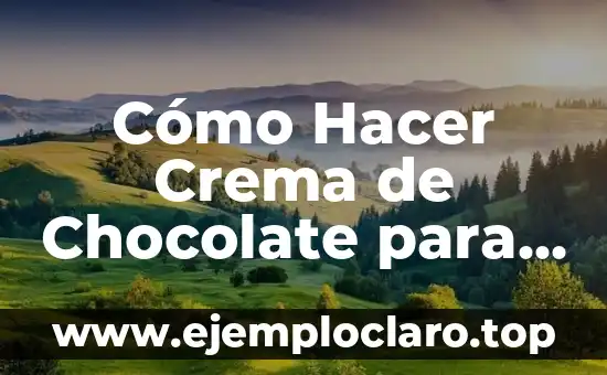 Cómo hacer figuras para decorar paredes 5 Cómo Hacer Crema de Chocolate para Decorar Cupcakes