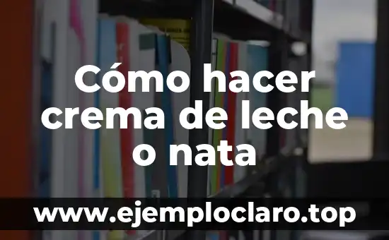 Como hacer nata para montar en Thermomix 3 Cómo hacer crema de leche o nata