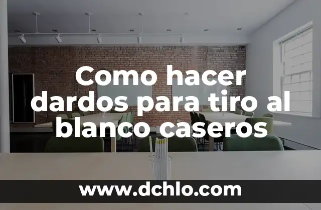 Cómo hacer un polígono de tiro al aire libre 3 Como hacer dardos para tiro al blanco caseros