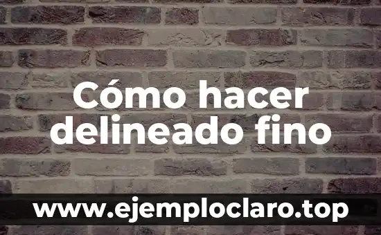 Cómo Hacer Orina Sintética 4 Cómo hacer delineado fino