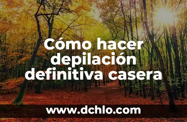 Generador de Significados de Siglas: La Herramienta Definitiva para Crear Acronimos 5 Cómo hacer depilación definitiva casera
