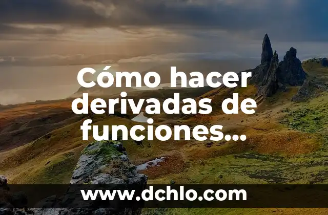 Significado de Sótano: Un Espacio Con Muchas Funciones 6 Cómo hacer derivadas de funciones trigonometricas