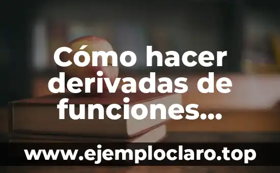 Cómo hacer derivadas de funciones trigonometricas