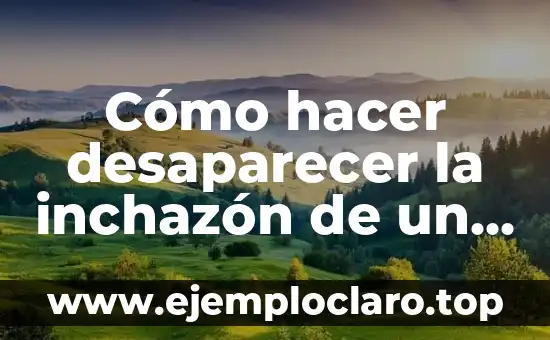 Cómo hacer desaparecer la inchazón de un golpe rápido