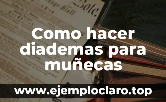 Cómo Hacer Diademas de Niñas 8 Como hacer diademas para muñecas