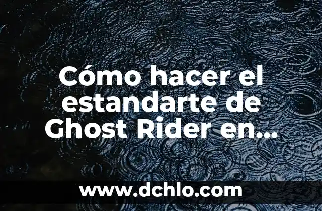 C贸mo hacer tu foto en caricatura 5 C贸mo hacer el estandarte de Ghost Rider en Minecraft