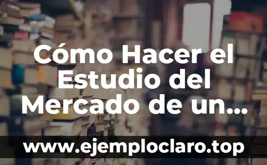 Cómo hacer una plataforma como Mercado Libre 7 Cómo Hacer el Estudio del Mercado de un Proyecto