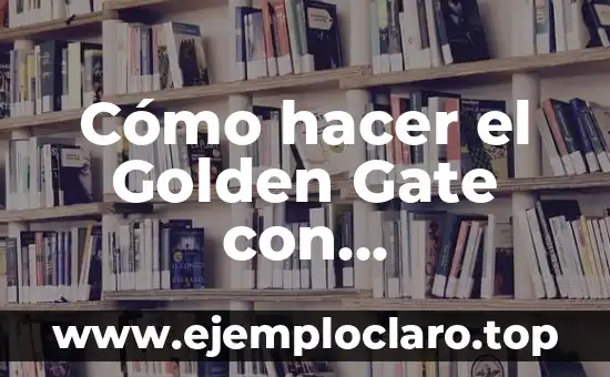 Cómo hacer el Golden Gate con Macarrones