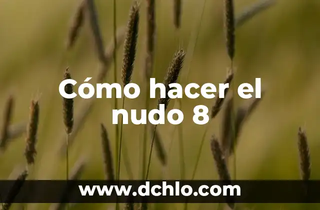 Flor de 8 Pétalos Significado 5 Cómo hacer el nudo 8