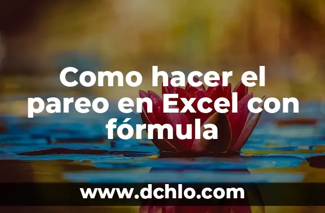Como Hacer Cestos de Cuerda 5 Como hacer el pareo en Excel con fórmula