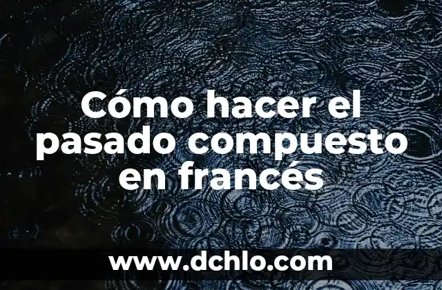 Como Hacer Cestos de Cuerda 6 Cómo hacer el pasado compuesto en francés