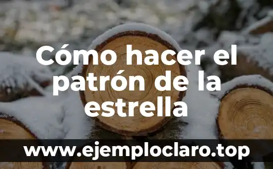 Cómo hacer el patrón de una manga corta 5 Cómo hacer el patrón de la estrella