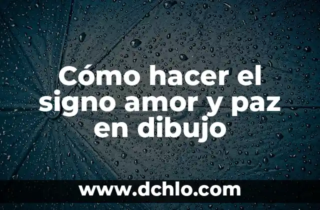 Significado de Signo y Símbolo Católico 3 Cómo hacer el signo amor y paz en dibujo