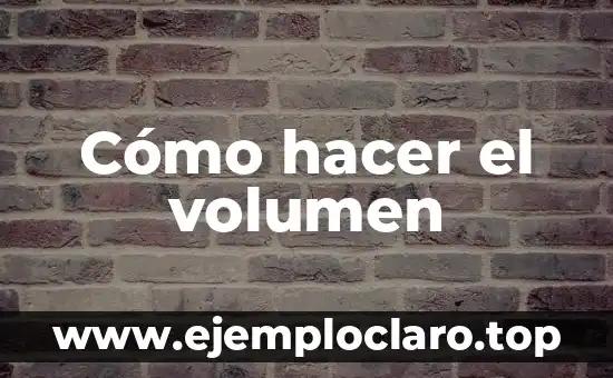 Cómo hacer volumen y definición al mismo tiempo 6 Cómo hacer el volumen