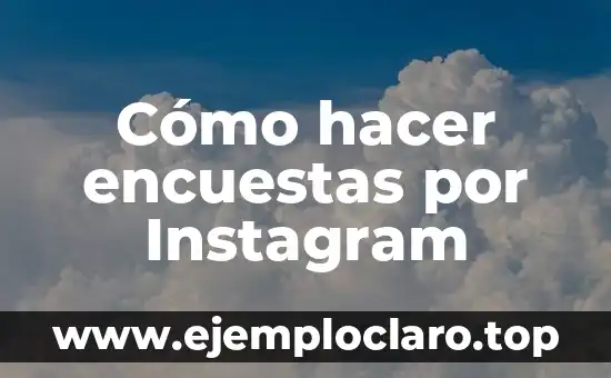 Cómo hacer encuestas por Instagram