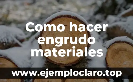 Como hacer engrudo materiales