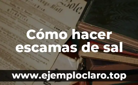 Cómo hacer cloro con agua y sal 4 Cómo hacer escamas de sal