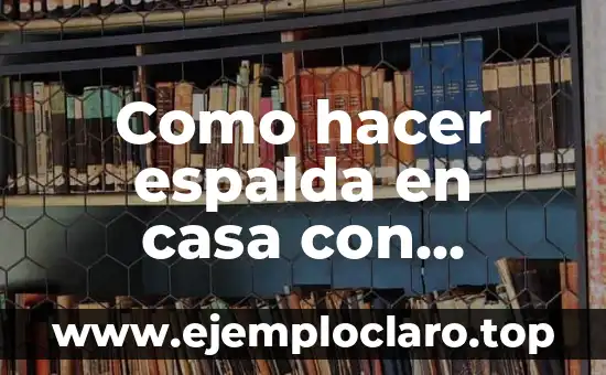 Como hacer espalda en casa con mancuernas