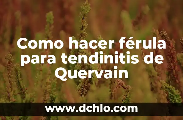 Cómo hacer paneles acústicos 7 Como hacer férula para tendinitis de Quervain