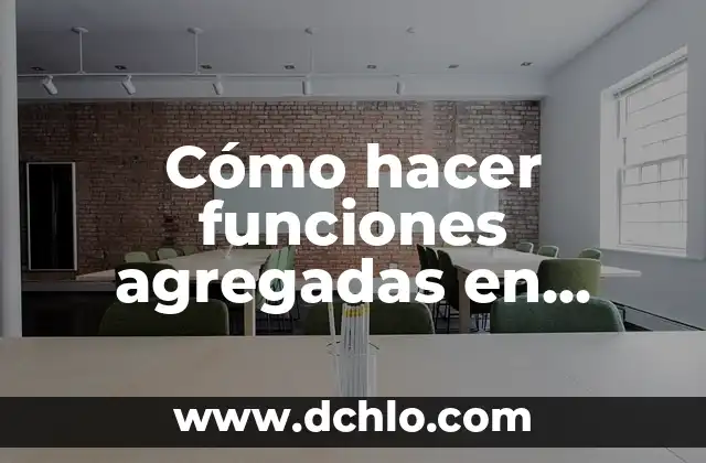 Significado de Sótano: Un Espacio Con Muchas Funciones 3 Cómo hacer funciones agregadas en MySQL por consola