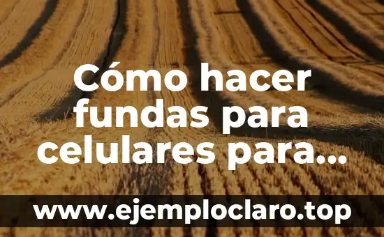 Cómo hacer fundas para celulares para niñas