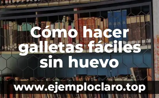 Cómo hacer galletas de vainilla sin mantequilla y sin huevo 4 Cómo hacer galletas fáciles sin huevo