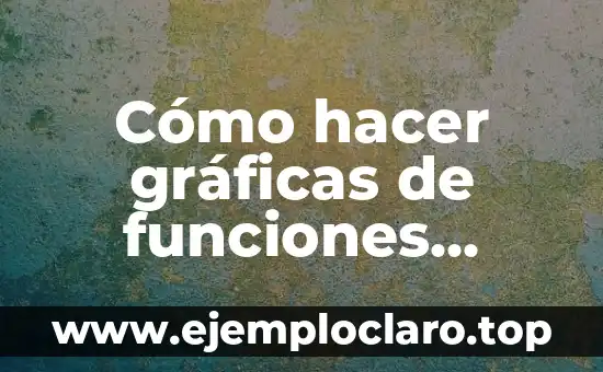 Cómo hacer gráficas de funciones cuadráticas