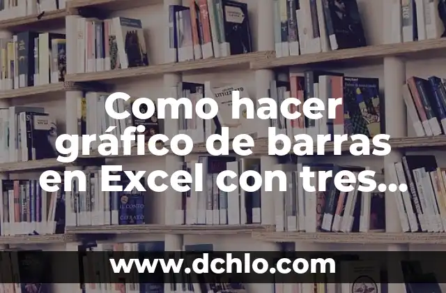 Cómo hacer una gráfica en Excel con 3 variables 4 Como hacer gráfico de barras en Excel con tres variables