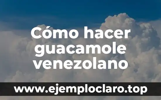 Como Hacer Merengue Fácil para Lemon Pie 4 Cómo hacer guacamole venezolano