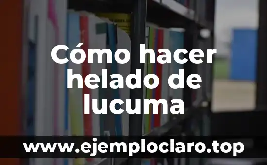 Como hacer salchitacos 7 Cómo hacer helado de lucuma