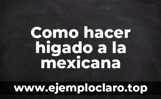 Bolsa Mexicana de Valores 5 Como hacer higado a la mexicana