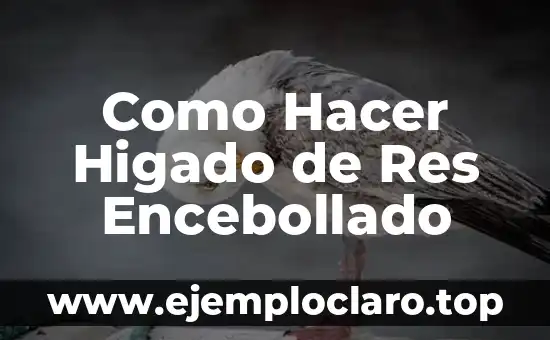 Como Hacer Higado de Res Encebollado