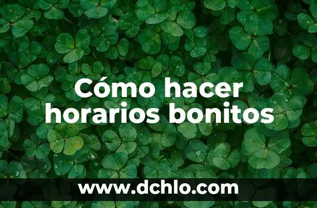 Cómo hacer una prótesis para perros pata trasera 4 Cómo hacer horarios bonitos