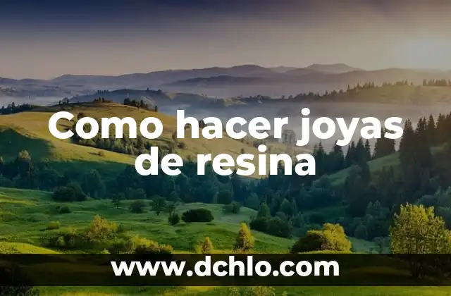 Significado de Soñar con Joyas de Oro 4 Como hacer joyas de resina