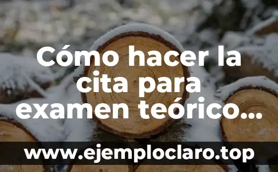 Cómo hacer la cita para examen teórico del VMT