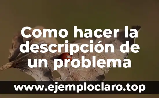 Significado de los Morfemas Derivativos en Problema 5 Como hacer la descripción de un problema