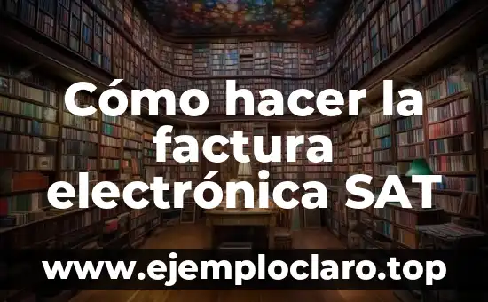 Cómo hacer hipnosis 4 Cómo hacer la factura electrónica SAT
