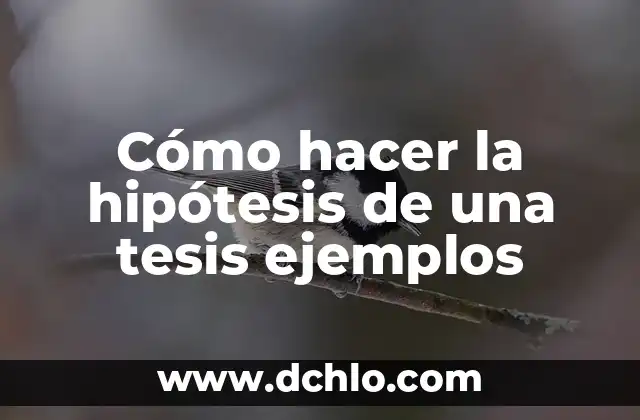Hipótesis de Investigación Aprendizaje Significativo 7 Cómo hacer la hipótesis de una tesis ejemplos