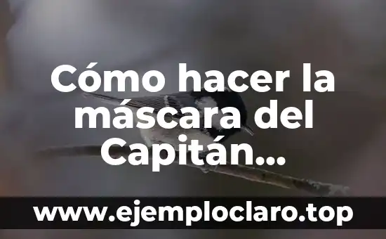 Cómo hacer la máscara del Capitán América en cartón