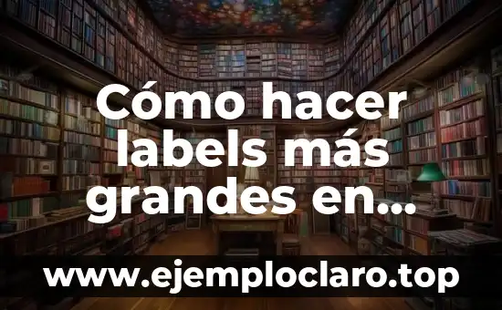 Cómo hacer labels más grandes en HTML