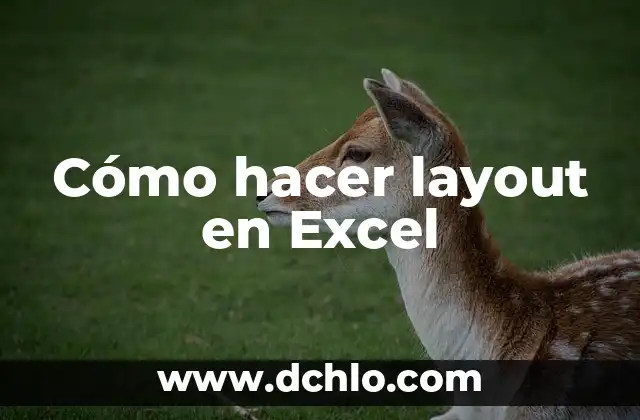 Cómo Hacer un Layout de una Planta 5 Cómo hacer layout en Excel