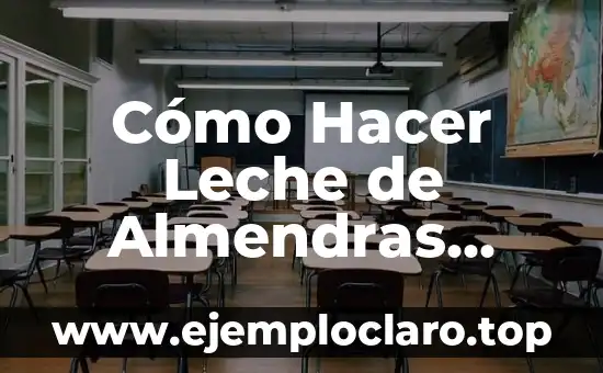 Cómo Hacer Leche de Almendras para Vender