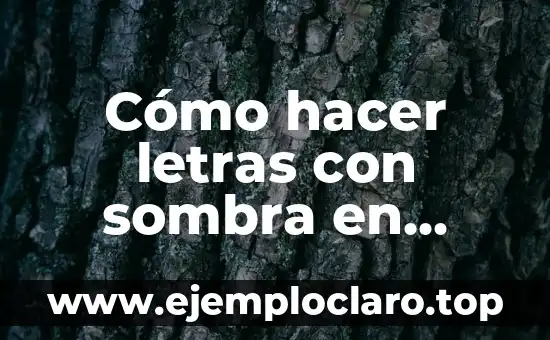 Como hacer una marca de agua en Corel Draw 3 Cómo hacer letras con sombra en Corel