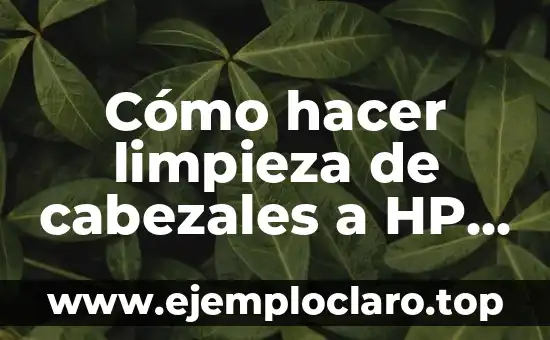 Cómo hacer limpieza de cabezales a HP LaserJet CP1025NW Color