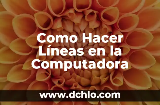 El Significado del Micr贸fono de Computadora 4 Como Hacer L铆neas en la Computadora
