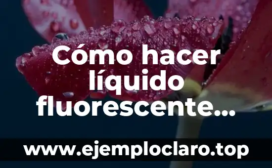 Cómo hacer caramelo líquido para guardar en frasco 3 Cómo hacer líquido fluorescente casero